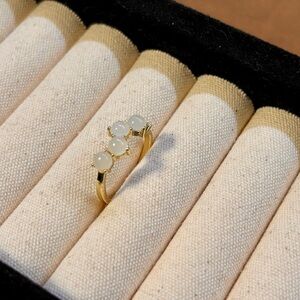 Elegant Ring with White Accents